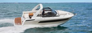 Jeanneau Leader 30 cruising in open water